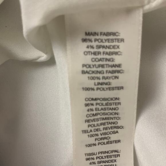 Chico's Black Faux Leather & Leopard Print Long A-line Jacket - Size 1 (M / 8) - Picture 8 of 9